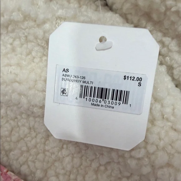 Altar'd State Pink Patchwork Sherpa Zip Jacket - Picture 2 of 2